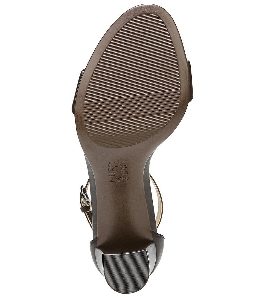 Naturalizer Vera True Colors Leather Ankle Strap Block Heel Dress Sandals