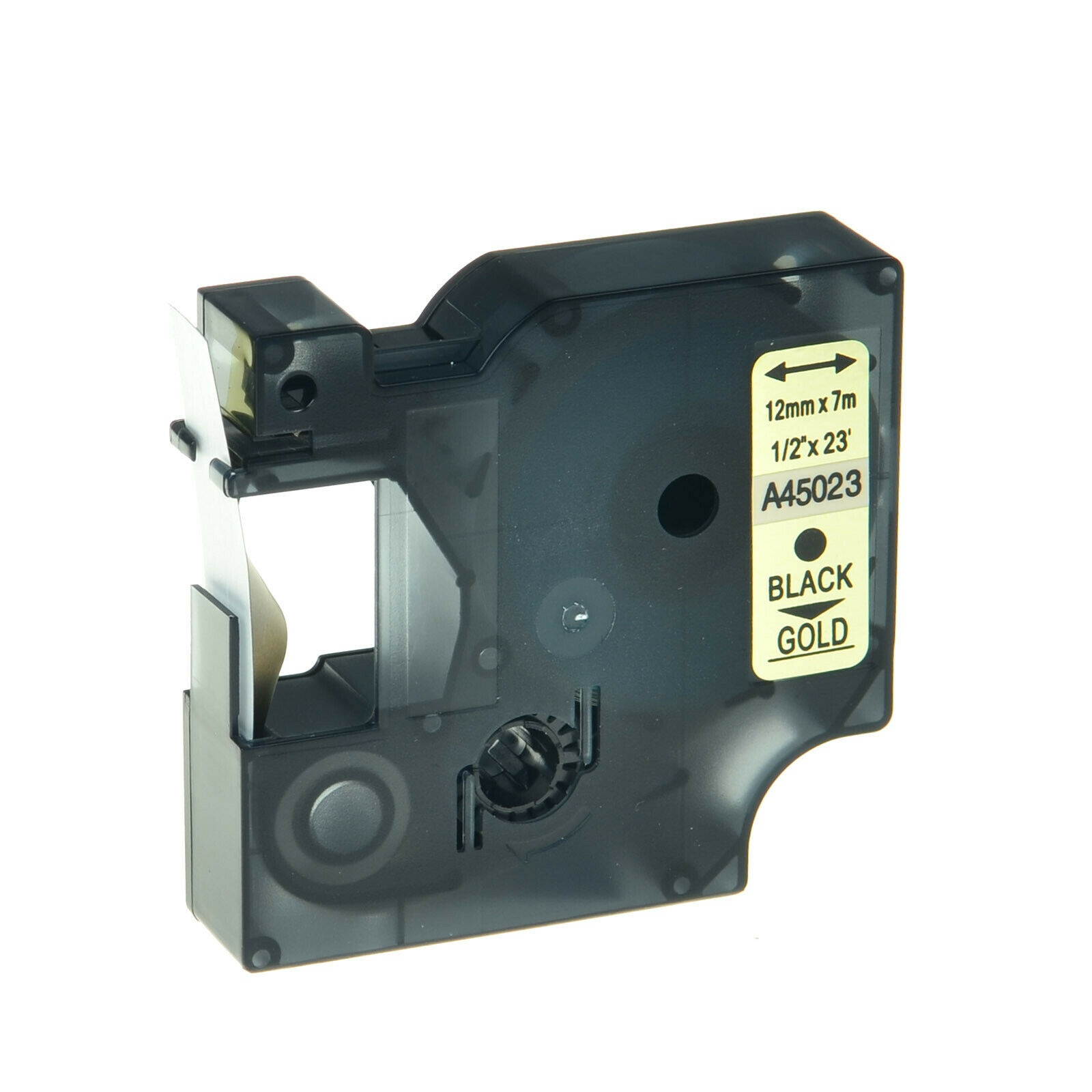 4PK Black on Gold Label Tape 1/2" For DYMO D1 45023 LabelManager 160 450D