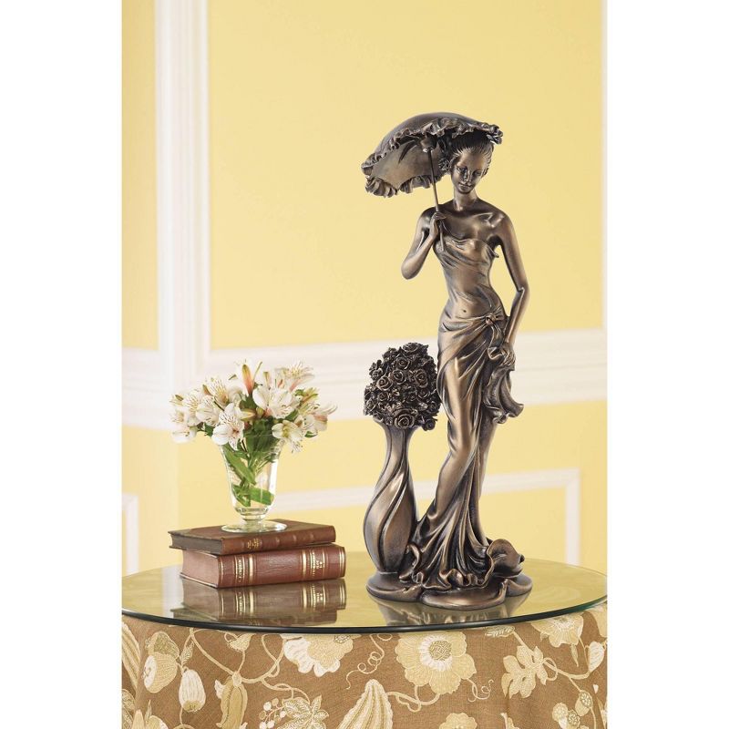 Dahlia Studios Springtime Promenade Bronze Finish 14 3/4" High Sculpture
