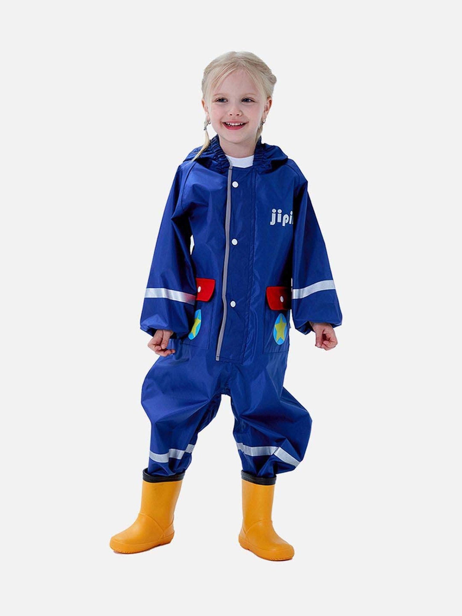 Little Surprise Box Kids Pink Printed Full Sleeves Raincoat