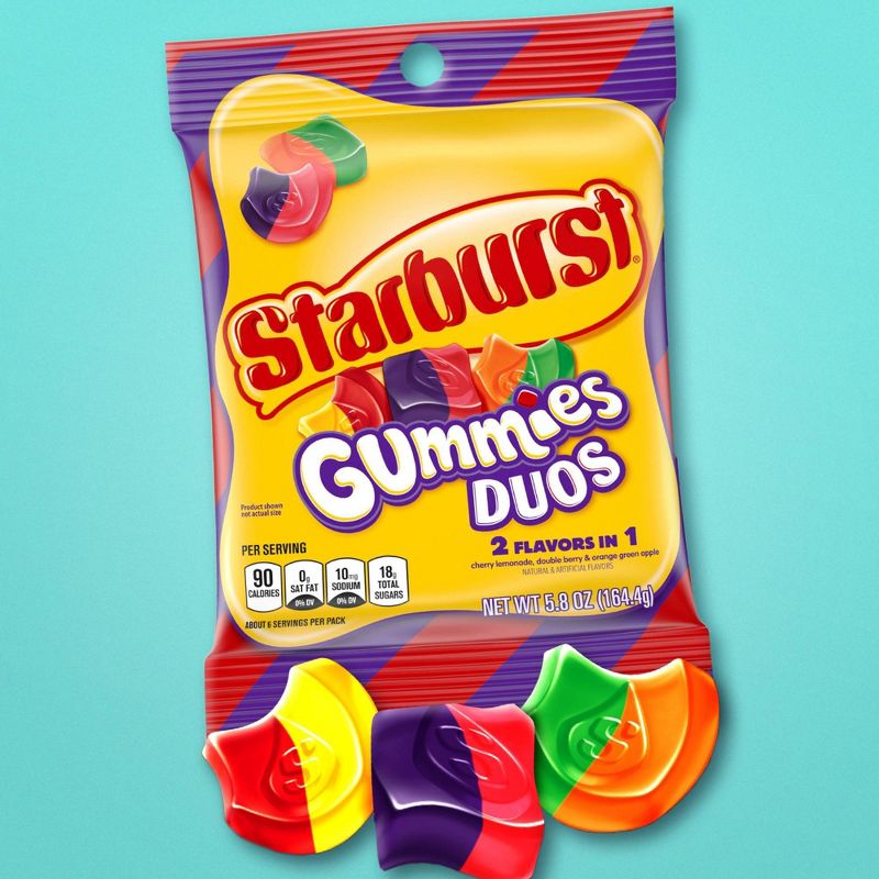 Starburst Duos Gummies Peg - 5.8oz