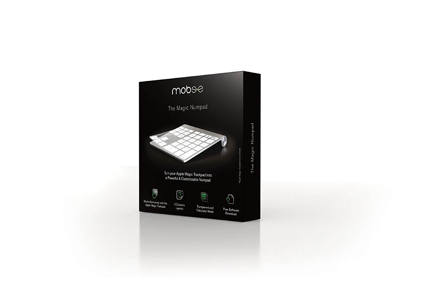 Mobee Technology Magic Numpad - Compatible for Apple Magic Trackpad with 3 Transparent Calculator Mode Layouts (MO6210)