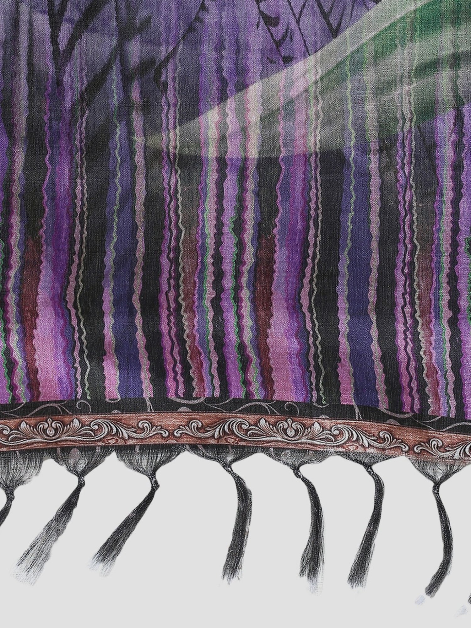 Saree Mall Multicolored Floral Print Dupatta