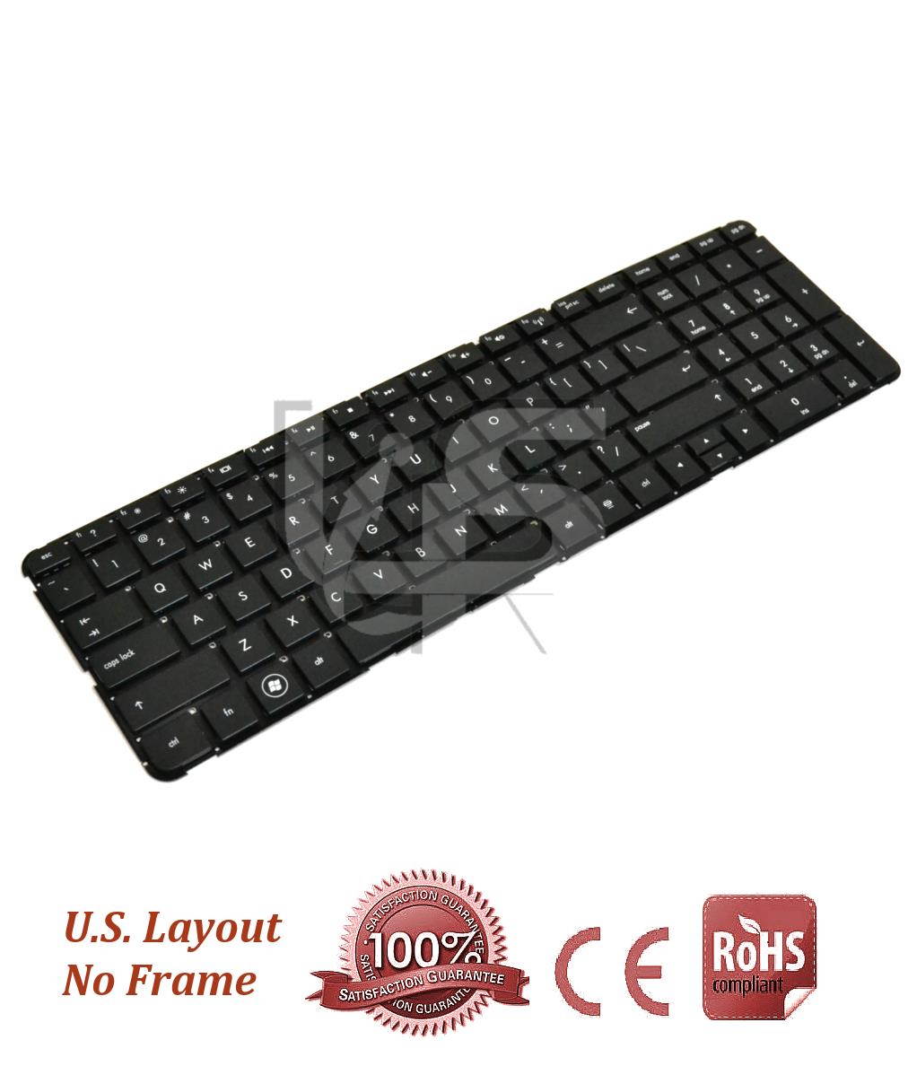 Loreso Compatible Laptop Keyboard Replacement For HP Pavilion DV7-4000 641511-001 605344-001 593298-001 608558-001 (Black, no frame)