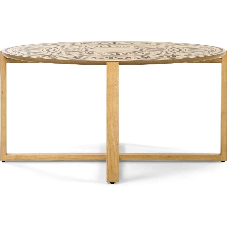 Dahlia Coffee Table Natural - Adore Decor