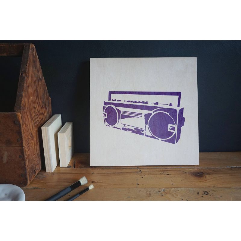 Stencil1 Boom Box - Stencil 8.5" x 11"