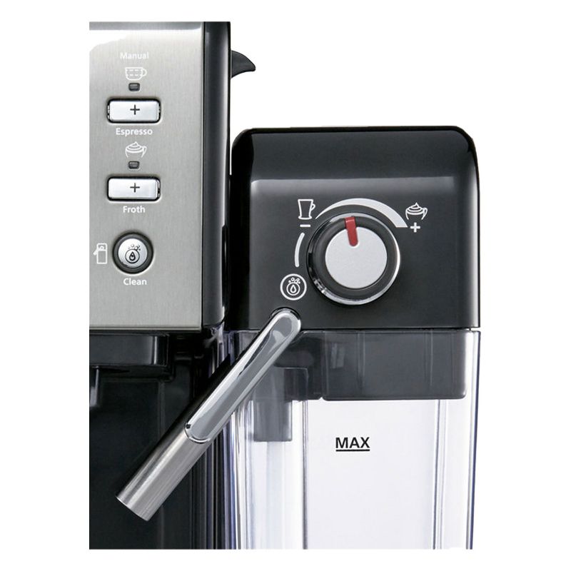 Mr. Coffee BVMC-EM7000DS Home Kitchen 1 Touch 19 Bar Pump Automatic Cappuccino, Latte, Espresso Maker Machine, Black