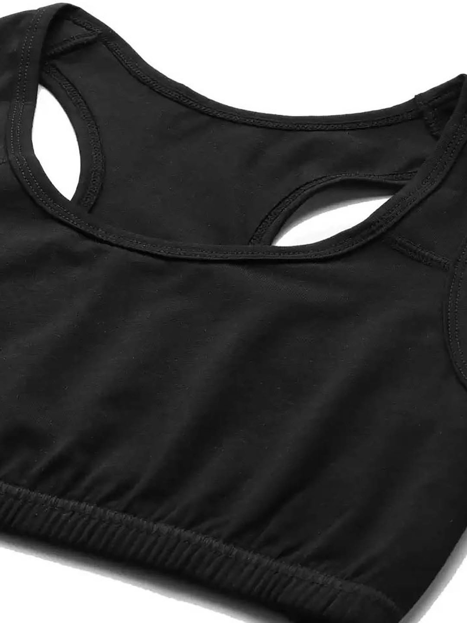 Leading Lady Black Non-Padded Sports Bra