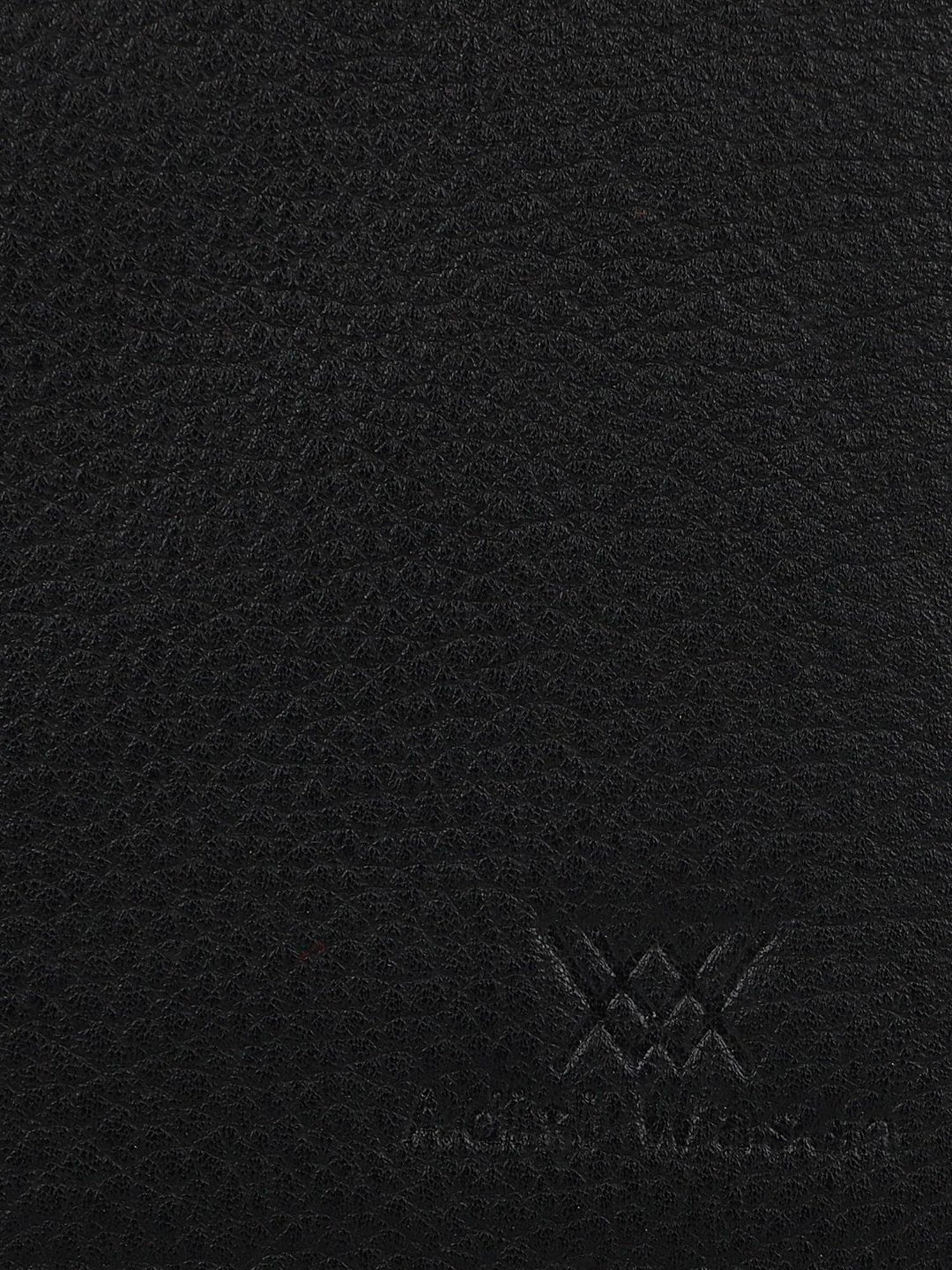 Aditi Wasan Black Leather Bi-Fold Wallet for Men