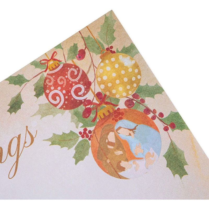 Faithful Finds 96-Pack Christmas Blessings Letterhead Stationery Printer Paper (8.5 x 11 In)
