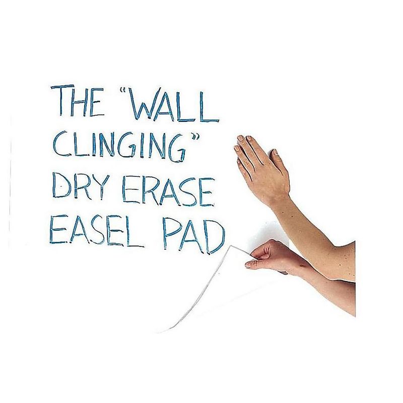 National Write On Cling On Easel Pad Unruled 27 x 34 White 35 Sheets 24391