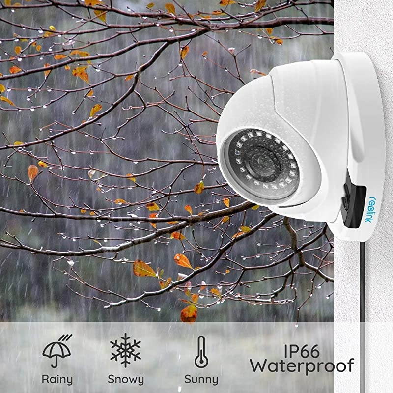 4MP PoE IP Camera Addon Outdoor Video Surveillance Cam to Home Security System ONLY Work with  POE Camera System and NVR Onvif Incompatible D400