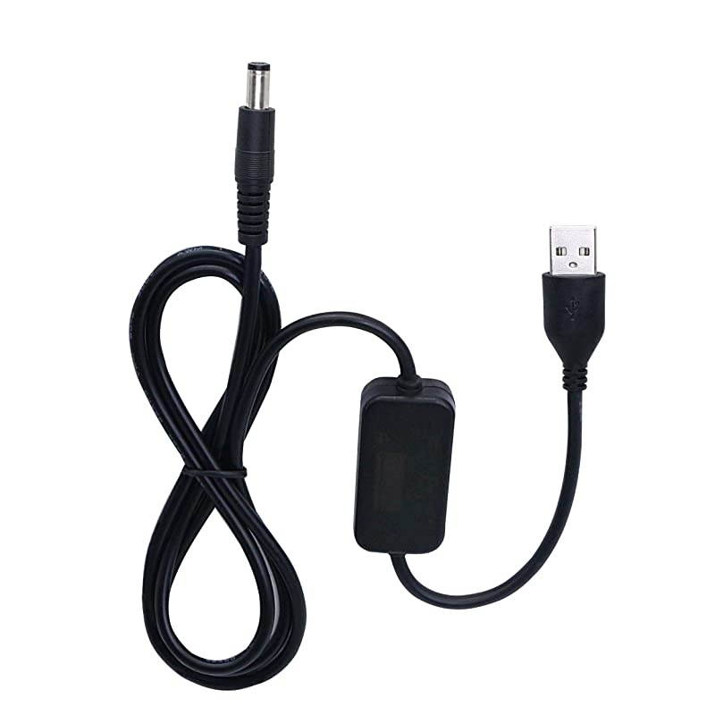 328ft USB 5V to DC 12V Converter Step Up Voltage Converter Power Cablefor Camera Desk lamp Speakers Blue Tooth Headset and Other 5V Devices55 x 21mm