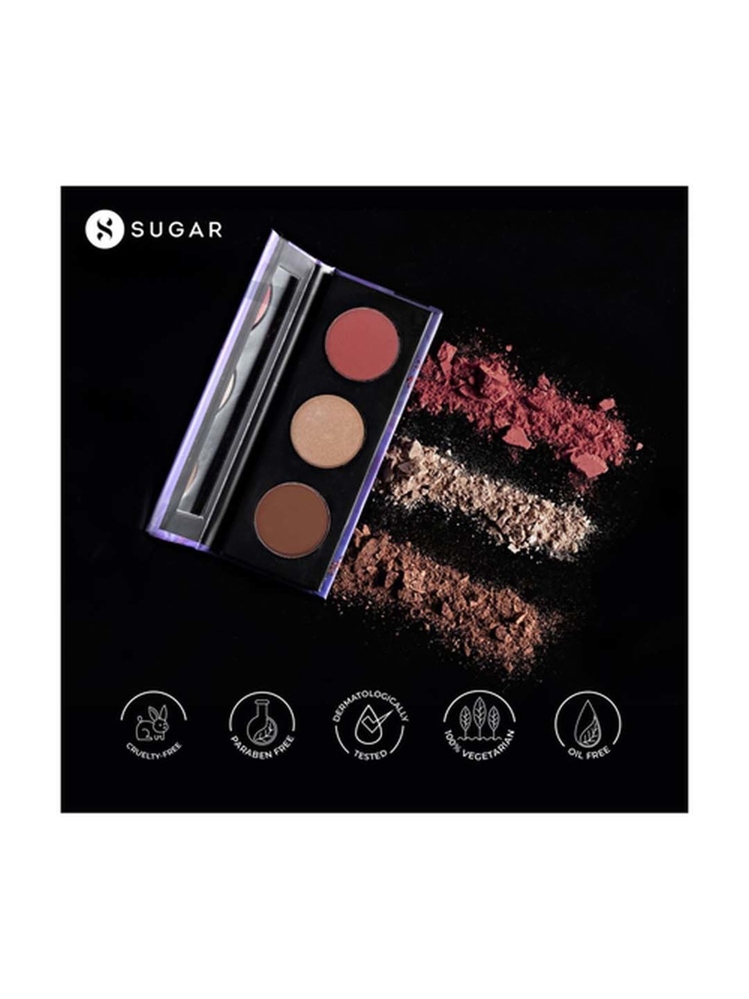 Sugar Cosmetics Contour De Force Face Palette 02 Vivid Victory - 12.5 gm