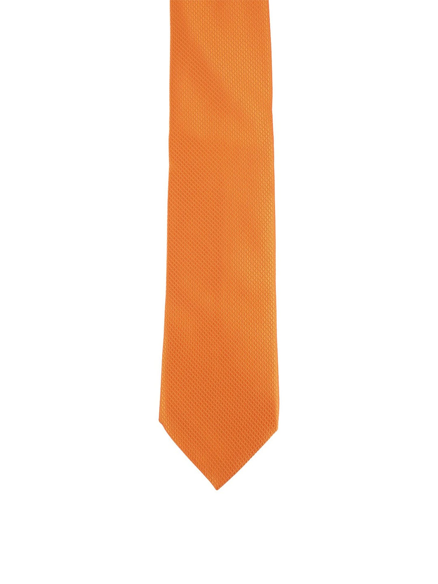 Alvaro Castagnino Orange Woven Tie