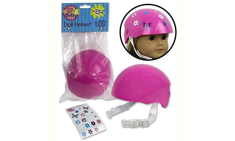 Dress Along Dolly Pink Bike Helmet for American Girl Doll