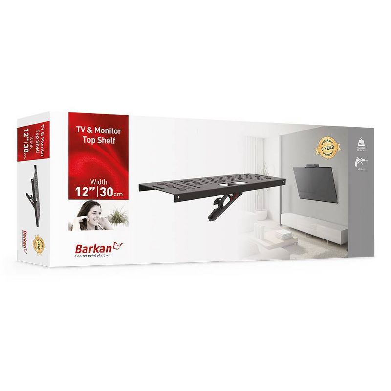 Barkan Elegant TV & Monitor Top Mount Black
