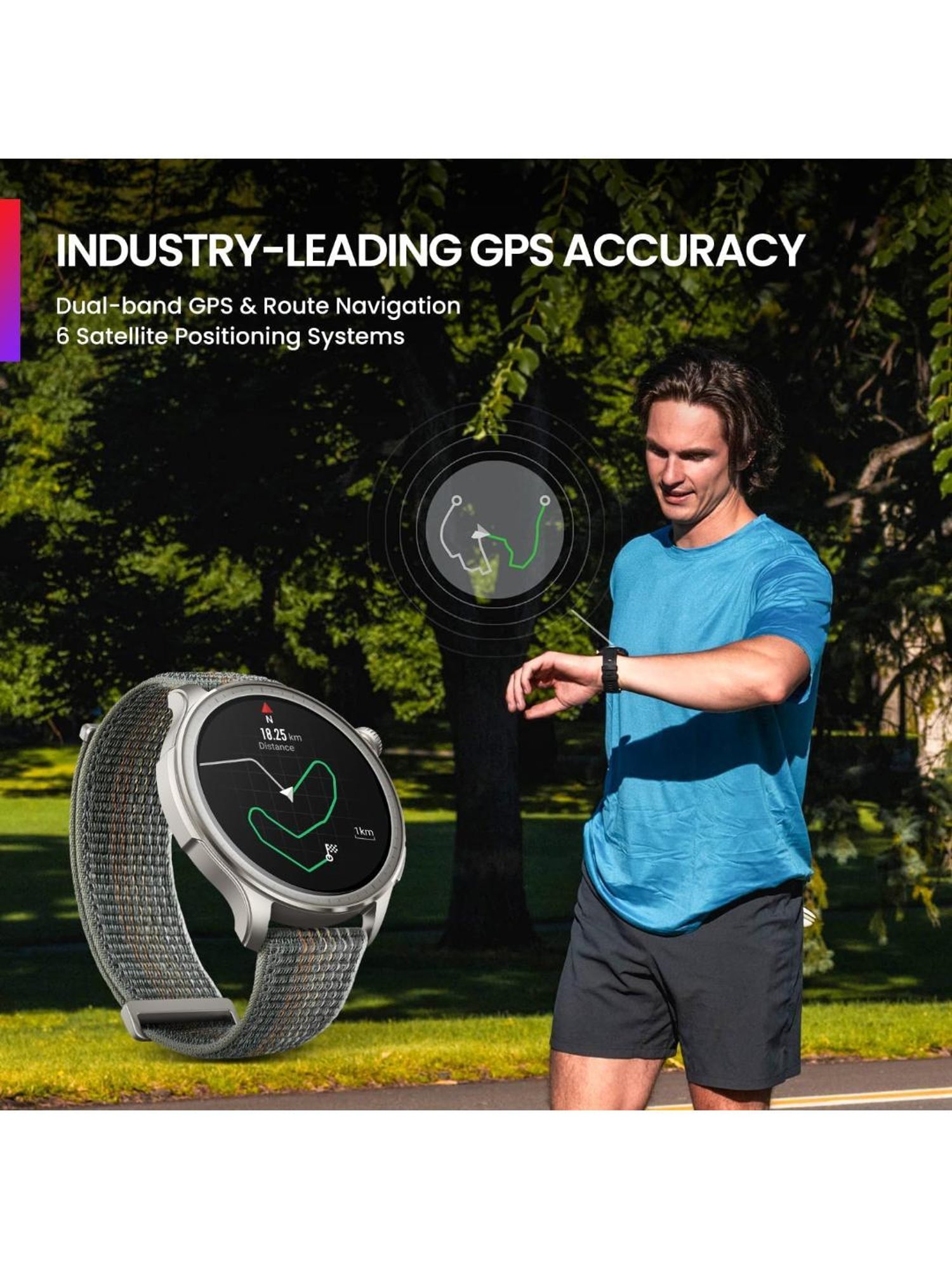 Amazfit Balance Bluetooth Calling Smartwatch with 1.5 inch AMOLED Display & 14-Day Battery (Black)