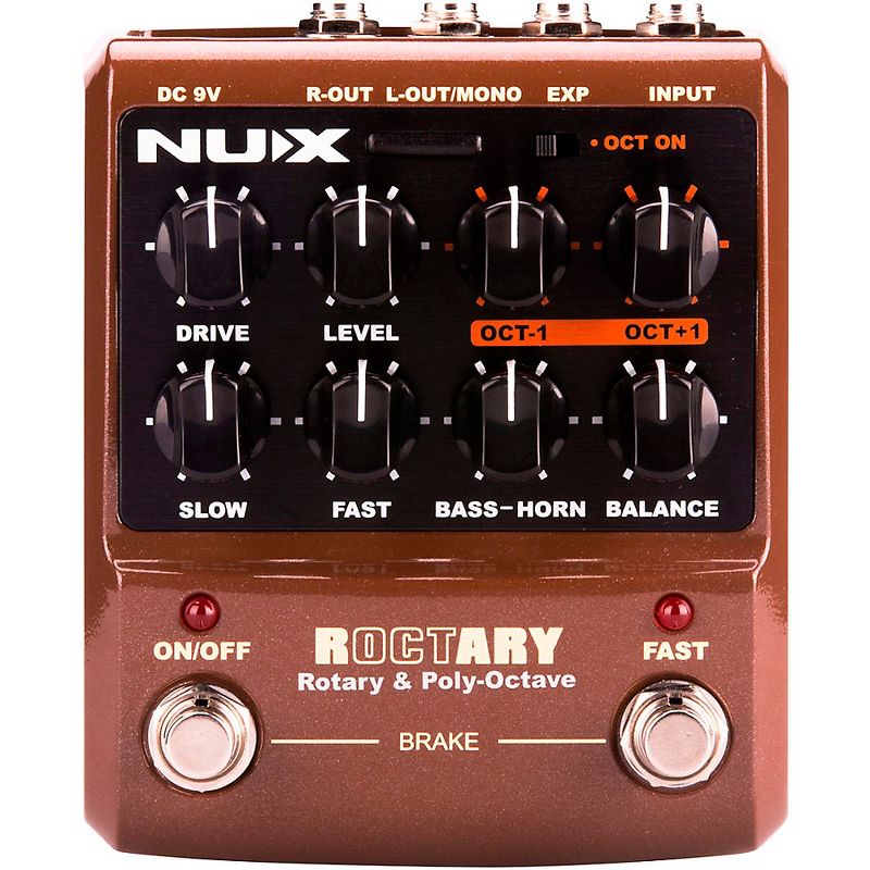 NUX Roctary Polyphonic Octave and Rotary-Speaker Simulator Effects Pedal