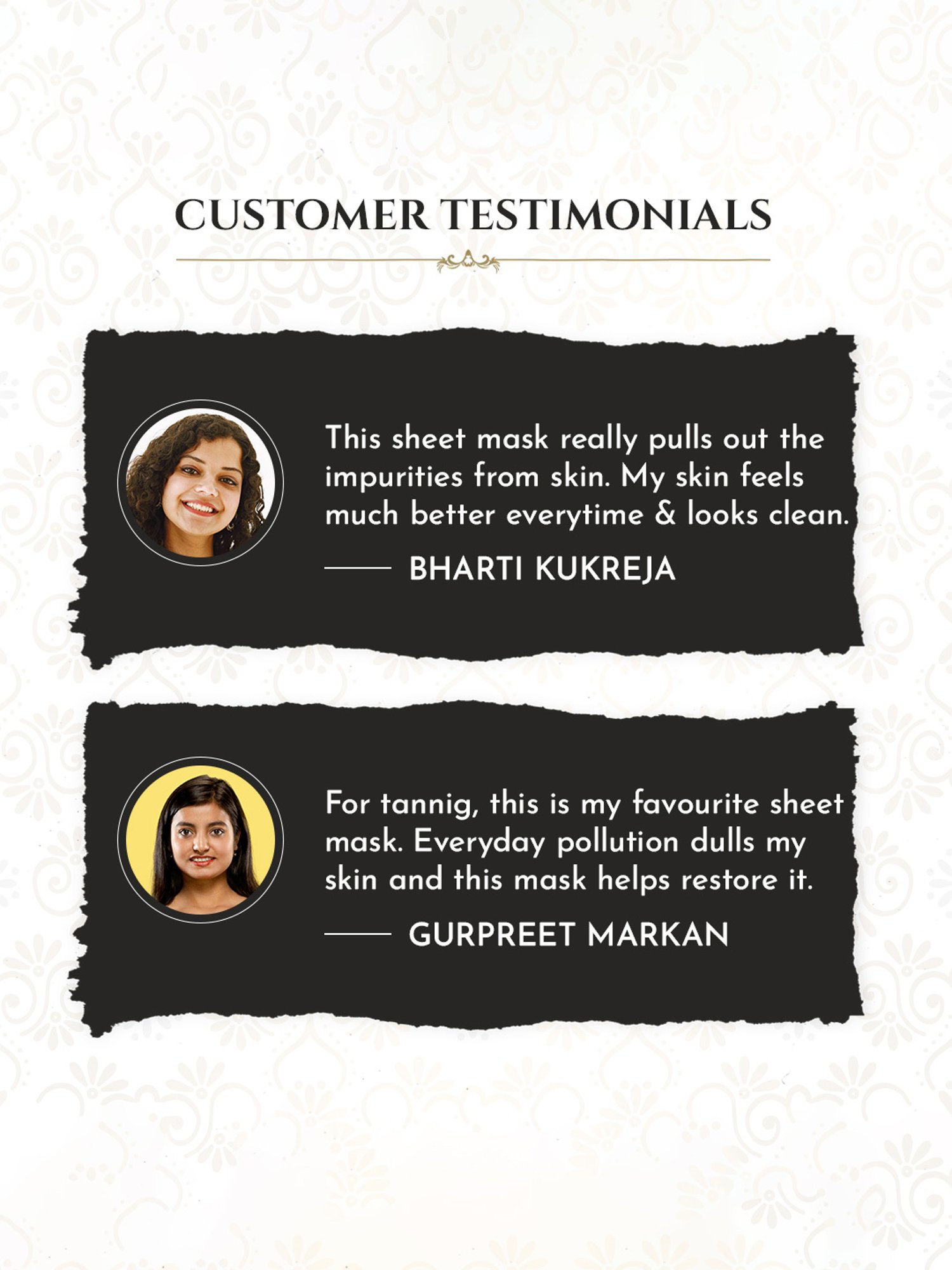 Khadi Essentials Charcoal Sheet Mask - Pack of 3