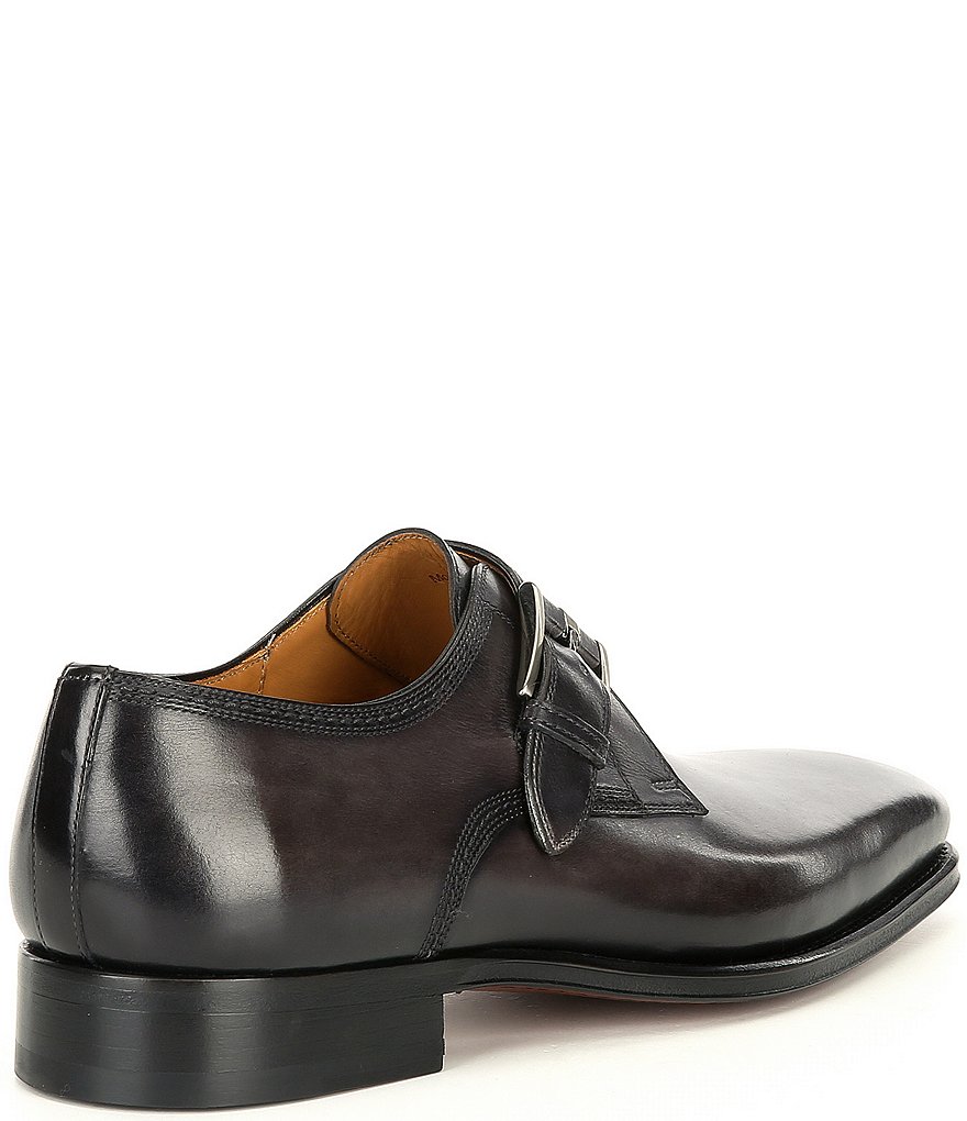 Magnanni Men's Marco II Monk Strap Leather Dress Shoes
