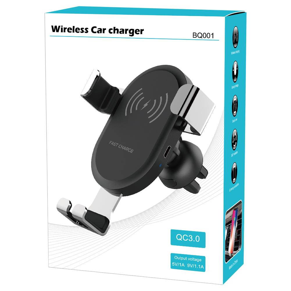 Car wireless charger with QI wireless charging technology for iPhone XS Max X 8 10w fast wireless wireless charging car charger for Samsung S10 millet mi 9