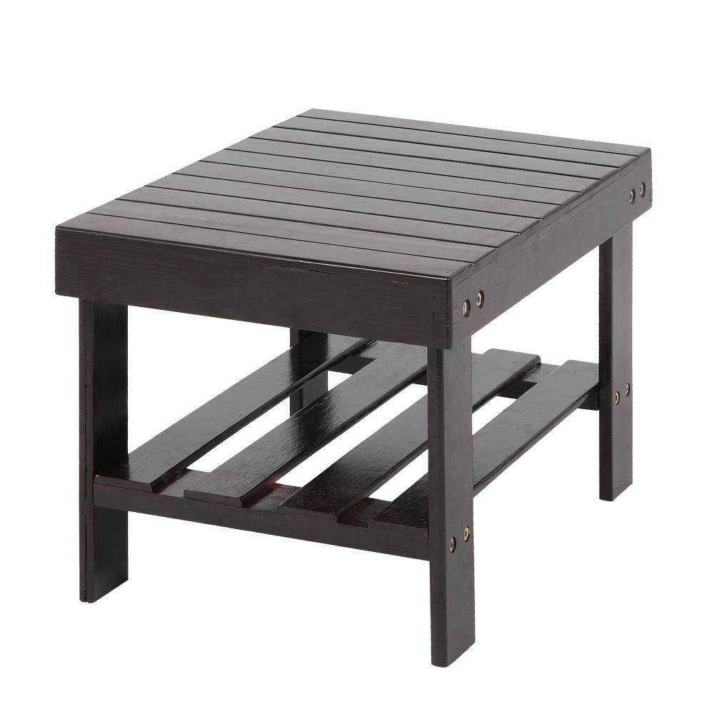 High Grade Wooden Bamboo Child Bench Safe Stool Storage Home Shoe Fishing Bath