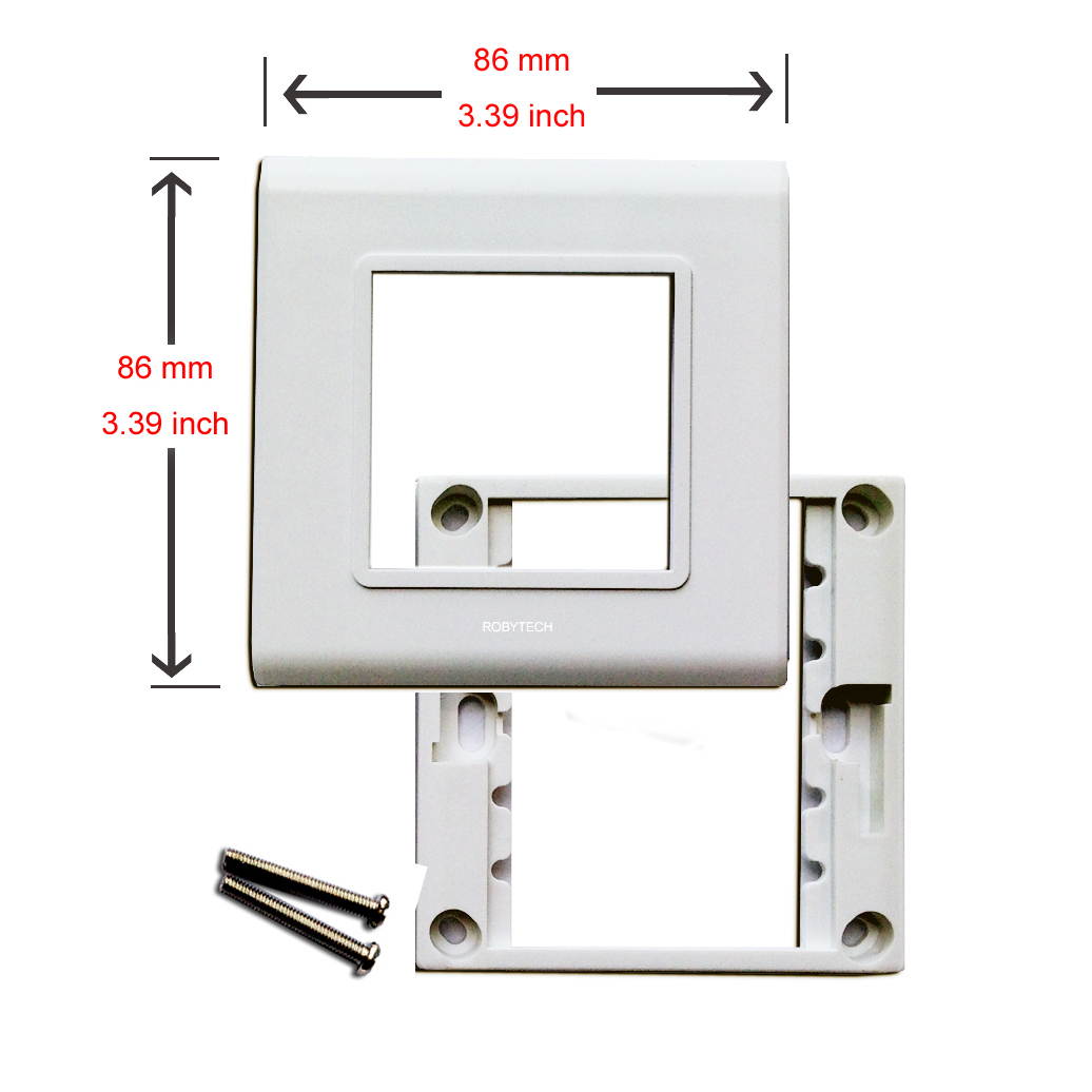 2 RJ45 Connectors Cat5e Cat6 Network Ethernet Keystone Information Wall Plate Cover with Modules Wall Mount Faceplate Socket Plug Jack