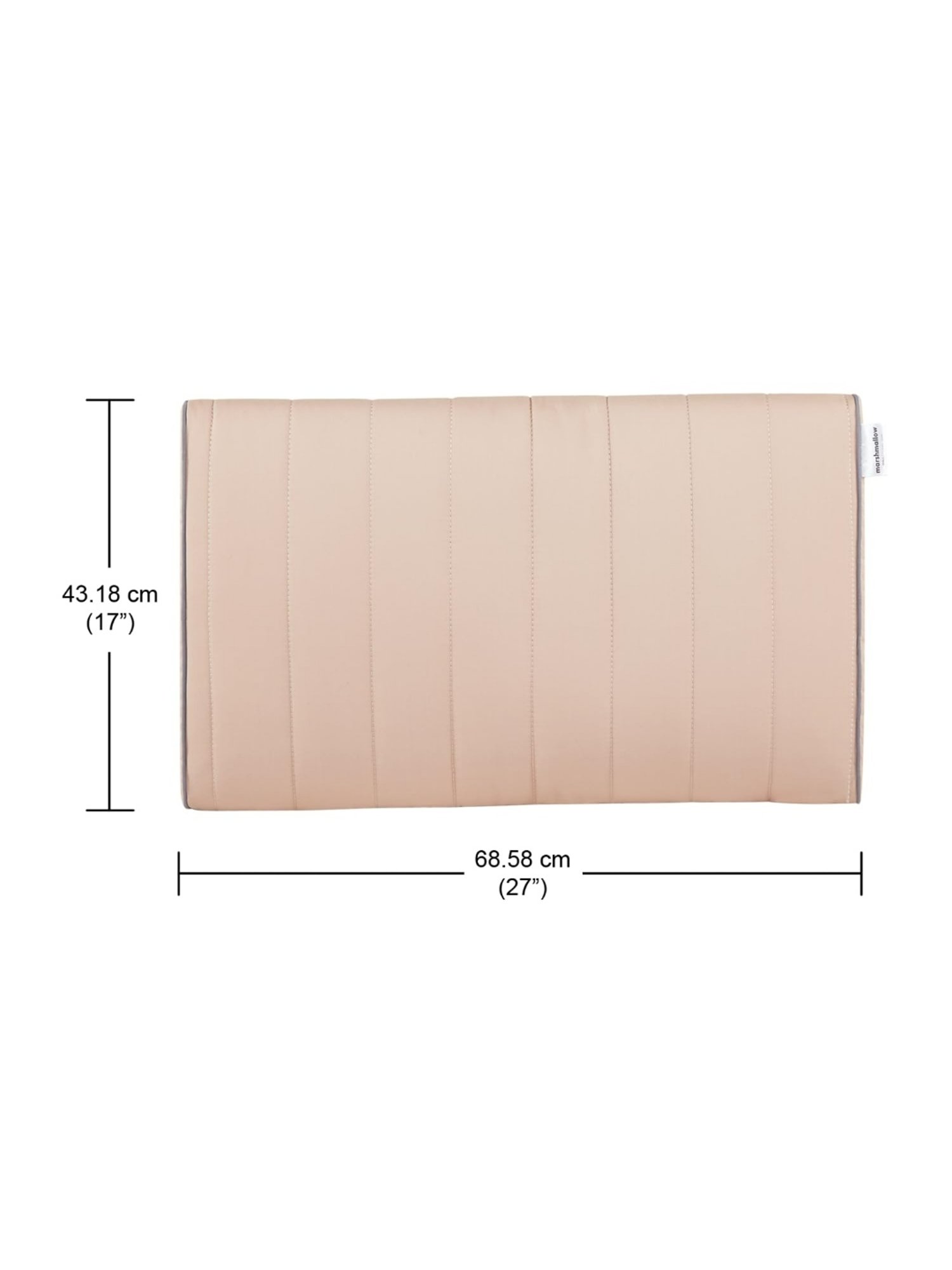 The White Willow Black Orthopaedic Mid Backrest Memory Foam Pillow - Set of 1