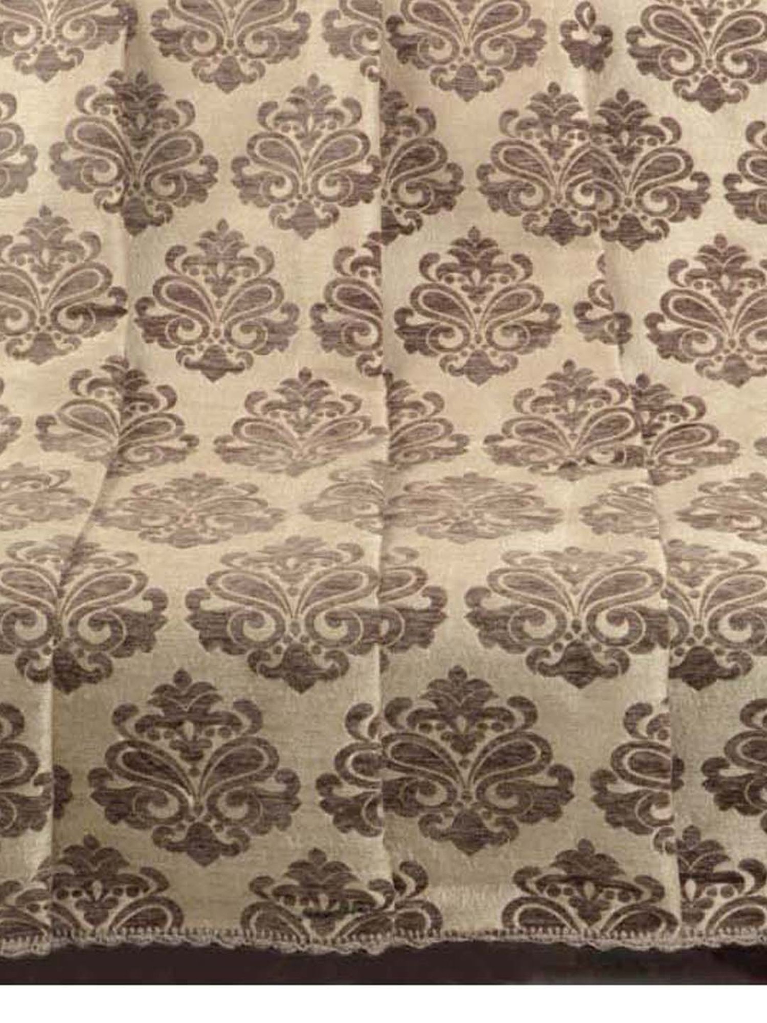 Saral Home Brown Chenille Decorative Reversible Sofa Cover - Set of 1