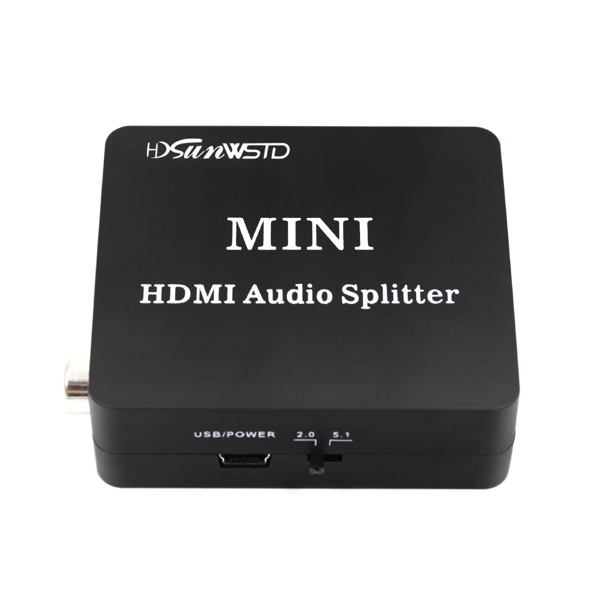 HDMI to HDMI Optical TOSLINK SPDIF + 3.5mm Stereo Audio Extractor Converter HDMI Audio Splitter Adapter - HDMI Input, HDMI + Digital Analog Audio Output 1080P