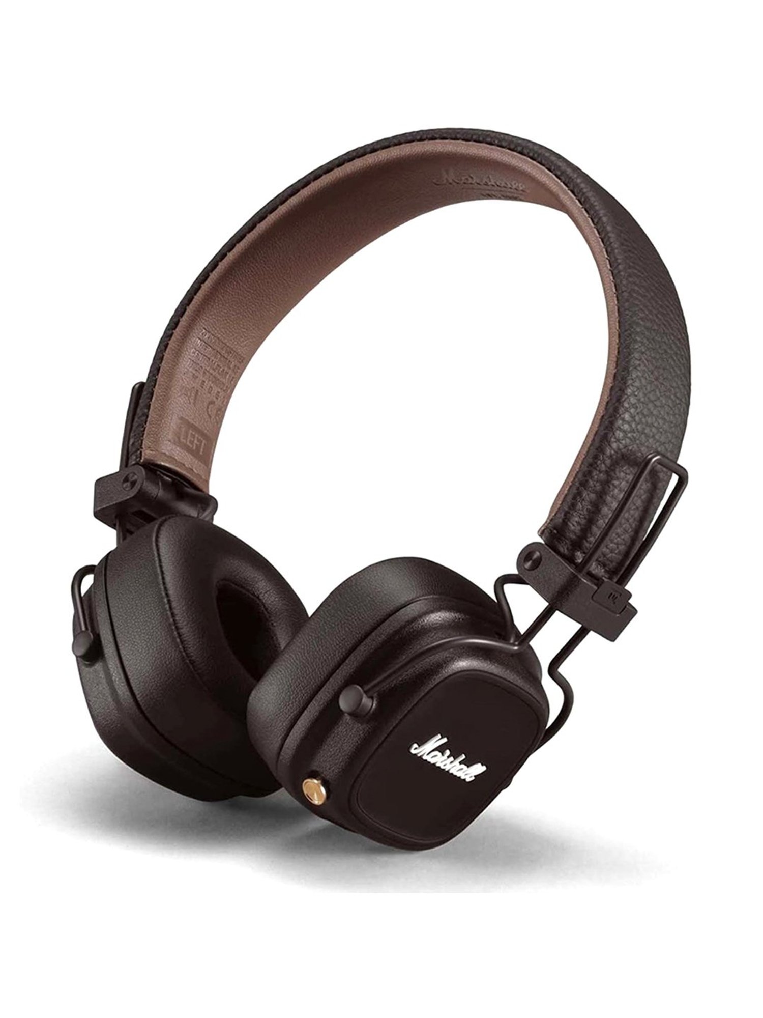 Major IV On Ear Wireless Bluetooth Headphone with Microphone (Brown, True Wireless)