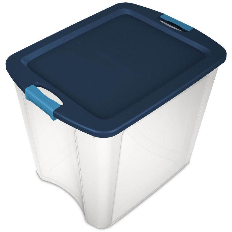 Sterilite 26 Gallon Latch & Carry Plastic Storage Tote Container Box (4 Pack)