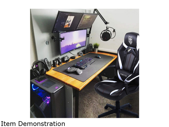 Vonesse Green Gaming Chair, Gaming Desk Chair for Teens, Computer Chair with Massage, High Back Home Office Desk Chairs, Big and Tall Gamer Chair, Computer Desk Chair, Game Chair for Kids (Green)