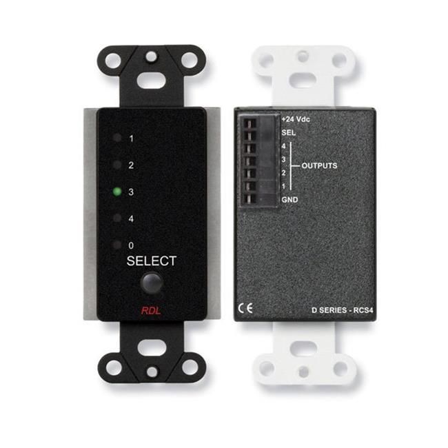 4 Ch Remote Channel Selector/controls RU-ASX4D/R - Black