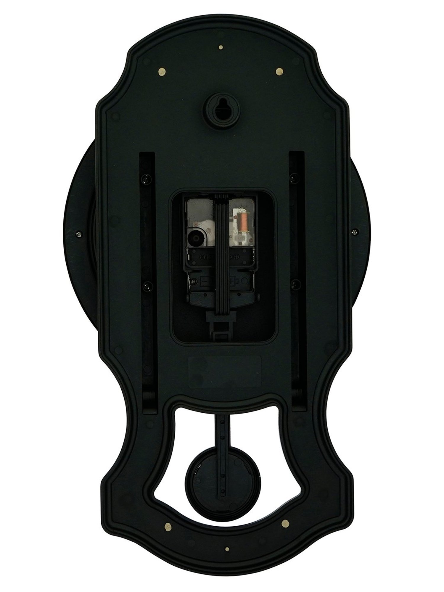 CHRONIKLE Elegant Vertical Black Plastic Wall Clock