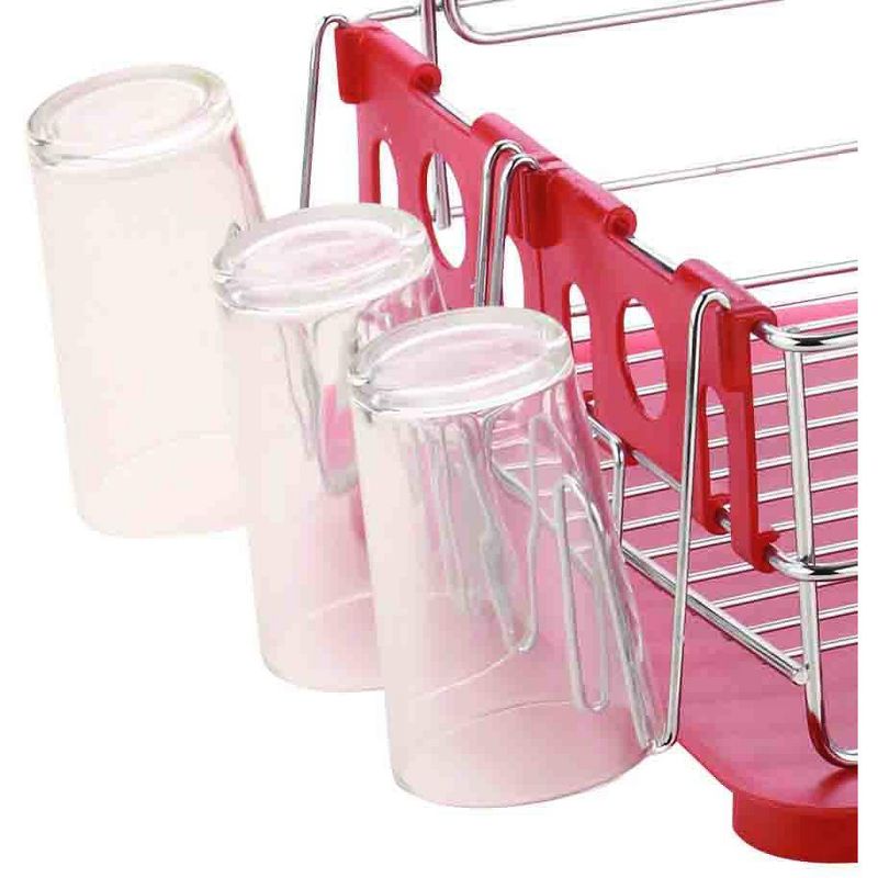 Home Basics 2-Tier Deluxe Dish Drainer