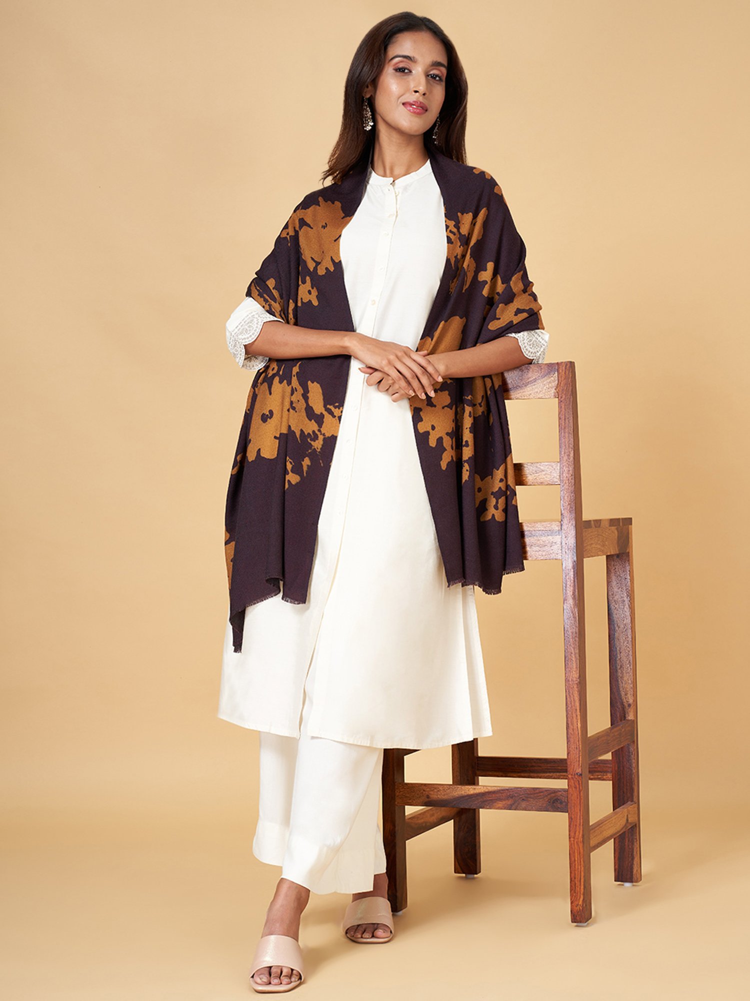 Stylum Red Plain Dupatta