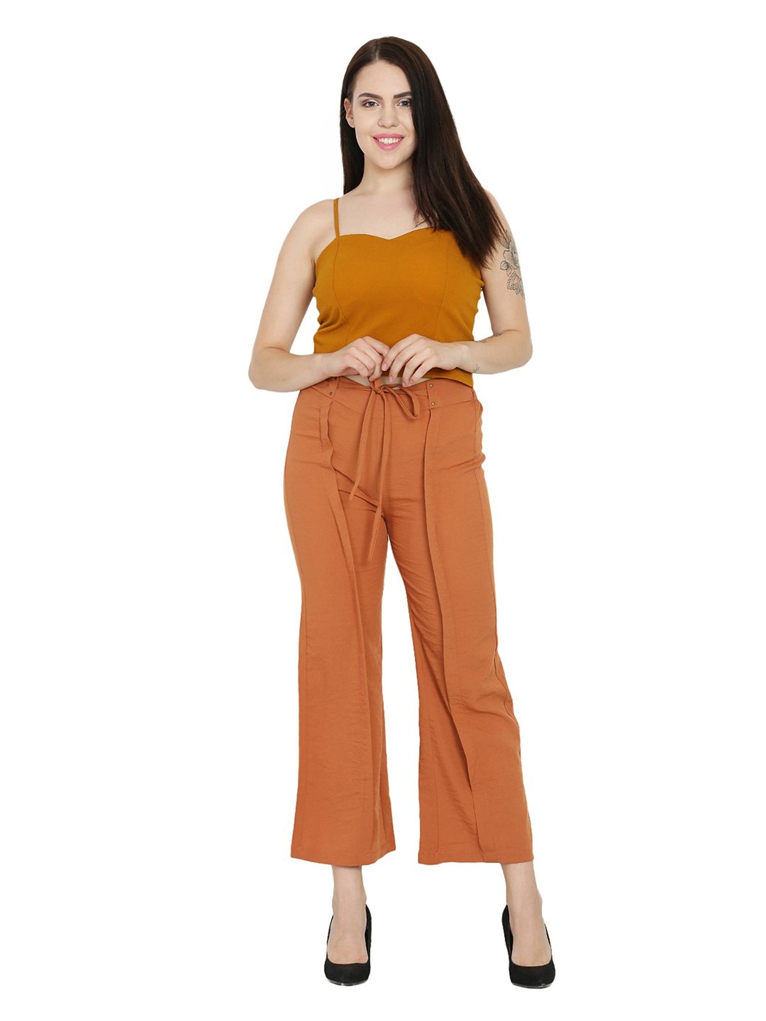 Westwood Rust Cotton Culottes