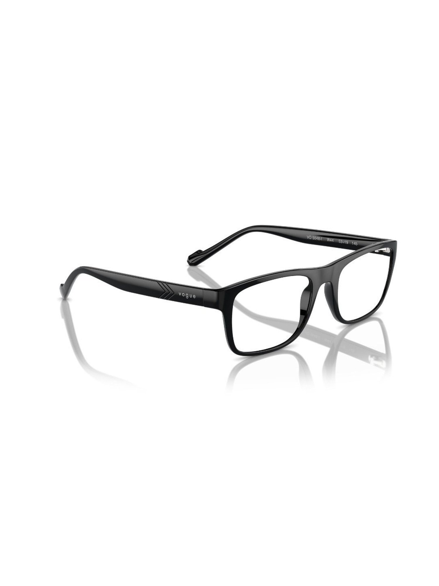 Vogue Eyewear Black Rectangular Frames for Men