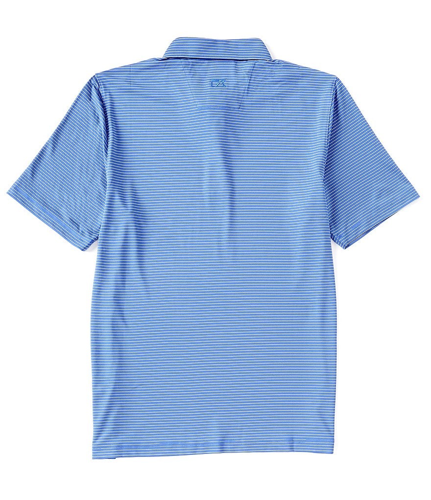 Cutter & Buck Forge Pencil Stripe CB DryTec Short-Sleeve Polo