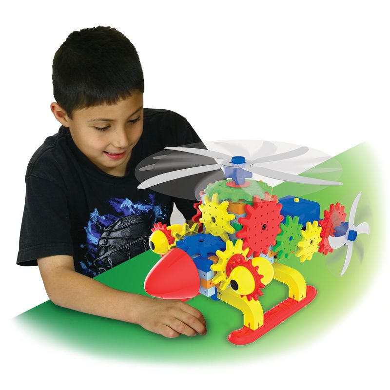 The Learning Journey Techno Gears STEM Construction Set Quirky Copter 60+ pcs