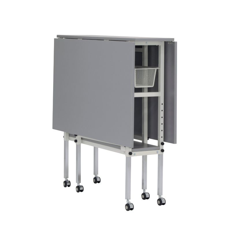 Emma and Oliver 72" x 12" x 12" Birchwood Bar Top Riser with Silver Legs