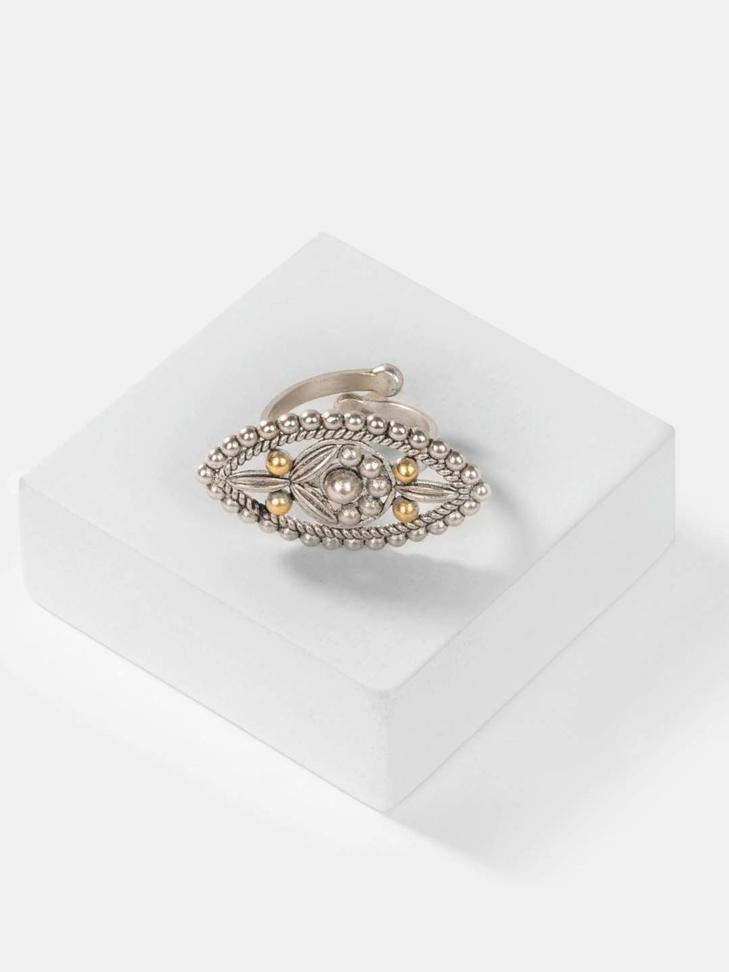 Shaya Sanna Huvu Ring in Dual Plated 925 Silver