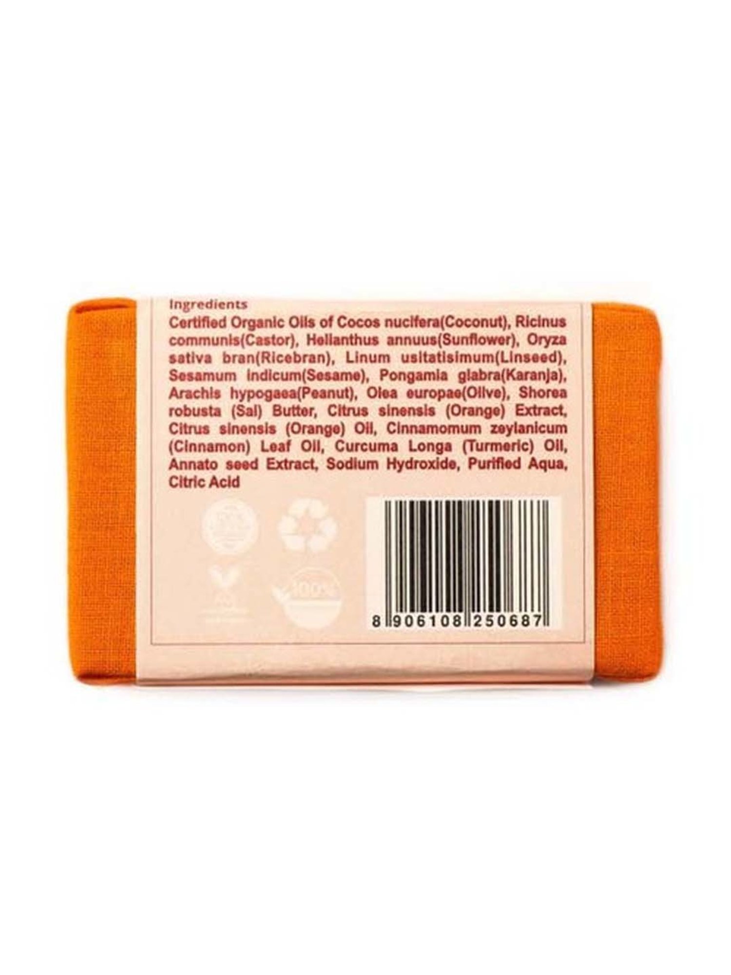 Rustic Art Orange and Cinnamon Soap - 100 gm