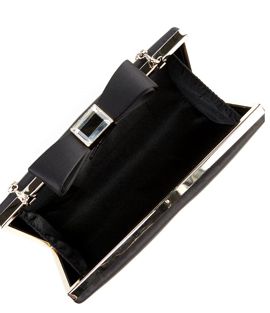 Kate Landry Satin Buckle Clutch Bag