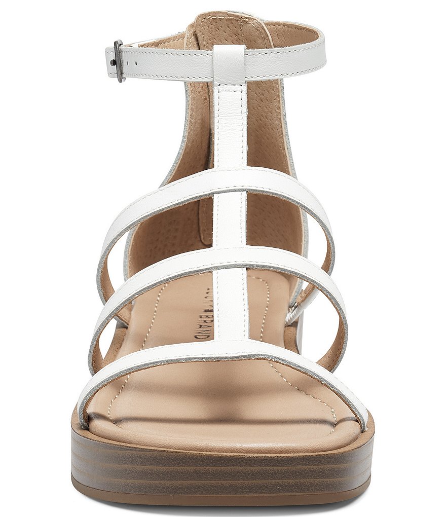 Lucky Brand Ellian Leather Gladiator Wedge Sandals