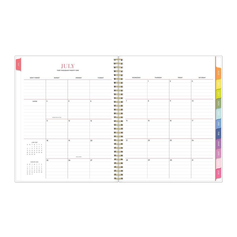 2021-22 Academic Planner 8.5" x 11" Flexible Cover Weekly/Monthly Wirebound Skinny Mini - The Home Edit