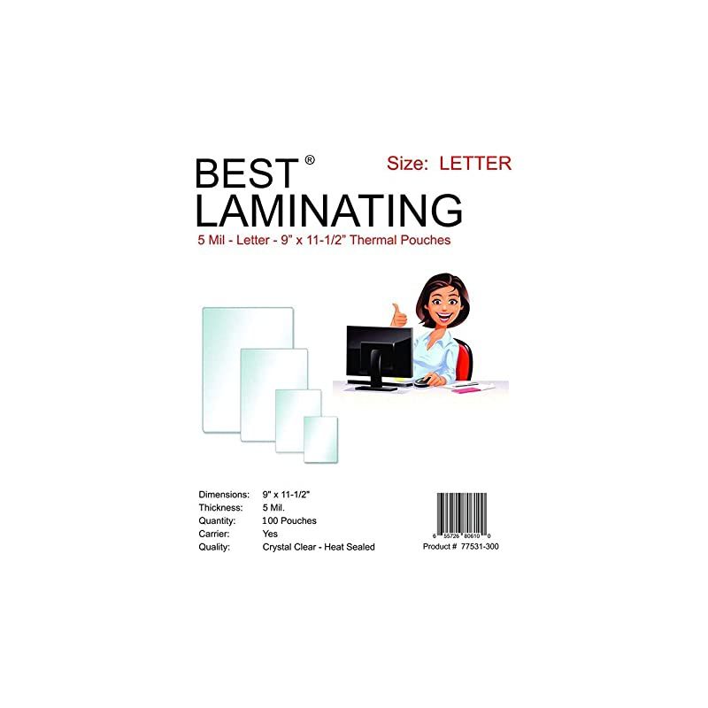 100 10 Mil Menu Laminating Pouches 12 x 18 Hot 12x18