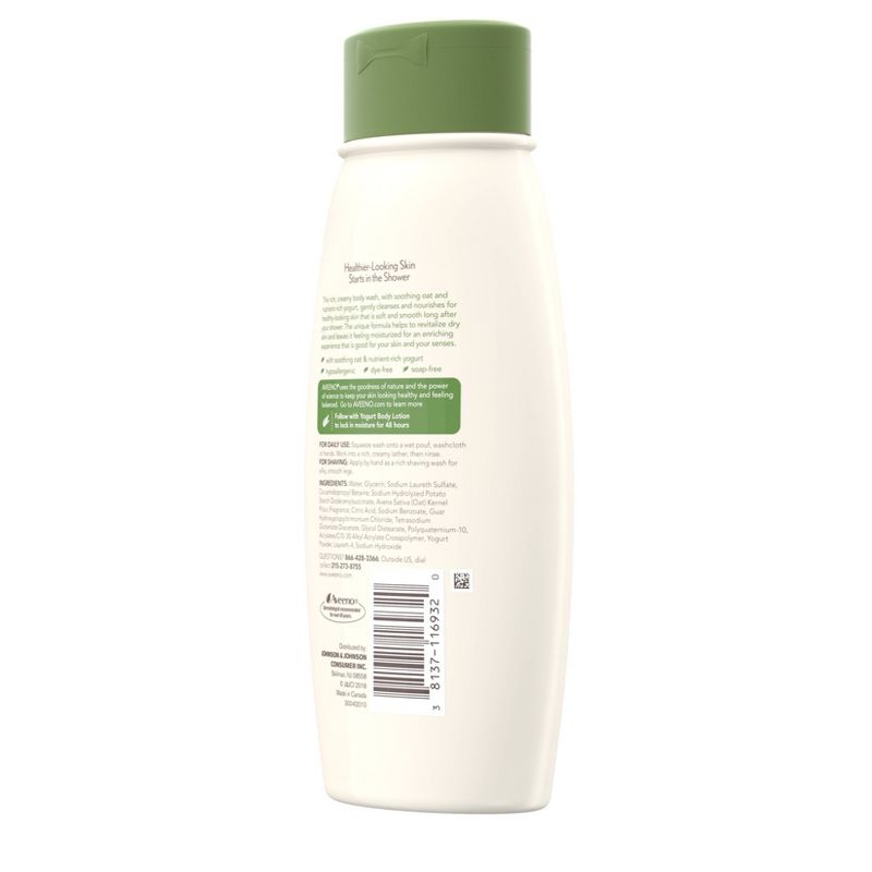 Aveeno Daily Moisturizing Yogurt Body Wash with Apricot- 18 fl oz
